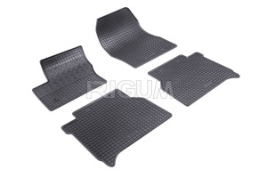 Set 5 covorase FORD TOURNEO CONNECT II din 06.2014-09.2023, cu covoras tunel median, CAROSERIE VAN 5 LOCURI, Presuri cauciuc 100%, compatibil cu autoturismul FORD TOURNEO CONNECT II, Rigum - Img 3
