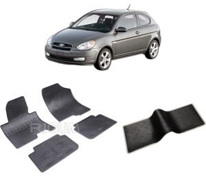 Set 5 covorase HYUNDAI I30 II din 07.2012-06.2017, cu covoras tunel median, CAROSERIE COMBI, Presuri cauciuc 100%, compatibil cu autoturismul HYUNDAI I30 II, Rigum - Img 2