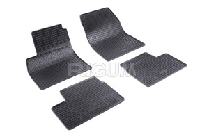 Set 5 covorase NISSAN MICRA K13 din 2010-05.2013, cu covoras tunel median, CAROSERIE HATCHBACK, Presuri cauciuc 100%, compatibil cu autoturismul NISSAN MICRA K13, Rigum - Img 3