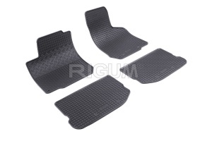 Set 5 covorase SEAT LEON I 1M din 1999-2005, cu covoras tunel median, CAROSERIE HATCHBACK, Presuri cauciuc 100%, compatibil cu autoturismul SEAT LEON I 1M, Rigum - Img 3