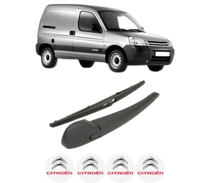 Set brat stergator spate cu lamela pentru CITROEN BERLINGO / BERLINGO FIRST Box Body/MPV (M_) din 1996-2011, pentru spate, din cauciuc siliconat rezistent, 4 stickere auto CITROEN v2394