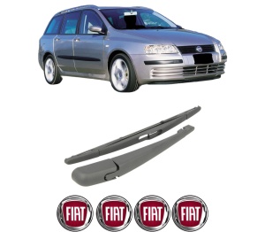 Set brat stergator spate cu lamela pentru FIAT STILO (192_) din 2001-2007, pentru spate, din cauciuc siliconat rezistent, 4 stickere auto FIAT v2149
