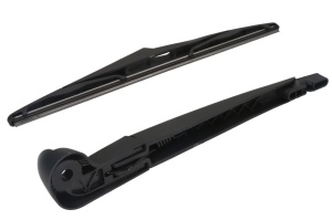 Set brat stergator spate cu lamela pentru JEEP WRANGLER III (JK) din 2006-2011, pentru spate, din cauciuc siliconat rezistent, 4 stickere auto JEEP v1764