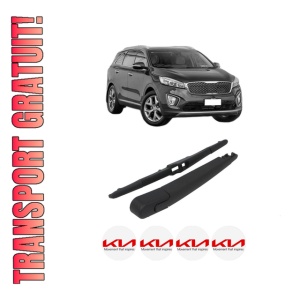 Set brat stergator spate cu lamela pentru KIA SORENTO III (UM) din 2015-2020, pentru spate, din cauciuc siliconat rezistent, 4 stickere auto KIA