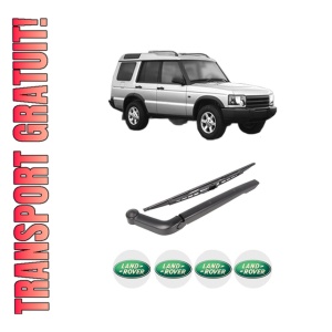 Set brat stergator spate cu lamela pentru LAND ROVER DISCOVERY III (L319) din 2004-2009, pentru spate, din cauciuc siliconat rezistent, 4 stickere auto LAND ROVER