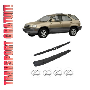 Set brat stergator spate cu lamela pentru LEXUS RX (_U3_) din 2003-2008, pentru spate, din cauciuc siliconat rezistent, 4 stickere auto LEXUS