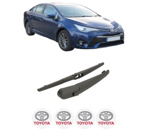 Set brat stergator spate cu lamela pentru TOYOTA AVENSIS Saloon (_T27_) din 2008-2018, pentru spate, din cauciuc siliconat rezistent, 4 stickere auto TOYOTA v258