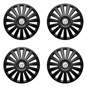 Set Capace Roti Negre Lux cu spite late compatibil cu Dacia accesorii pentru autoturismul tau - masina v113516