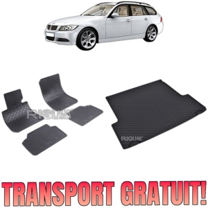 Set Covorase Auto Si Tavita Portbagaj BMW SERIA 3 E91 din 09.2005 - 11.2012, caroserie combi,