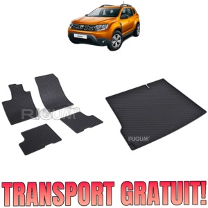 Set Covorase Auto Si Tavita Portbagaj DACIA DUSTER II din 01.2018 - 05.2024, caroserie suv, 4X2