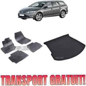 Set Covorase Auto Si Tavita Portbagaj FORD MONDEO IV din 09.2007 - 12.2014, caroserie combi,