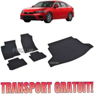 Set Covorase Auto Si Tavita Portbagaj HONDA CIVIC XI din 11.2022 - 2026, caroserie sedan, CU/FARA SUBWOOFER