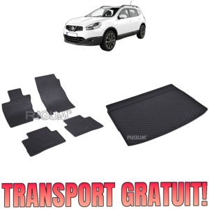Set Covorase Auto Si Tavita Portbagaj NISSAN QASHQAI II din 02.2014 - 05.2021, caroserie suv, PORTBAGAJ SUPERIOR SI PORTBAGAJ INFERIOR
