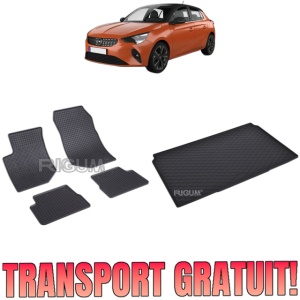 Set Covorase Auto Si Tavita Portbagaj OPEL CORSA F din 06.2019 - 2026, caroserie hatchback,