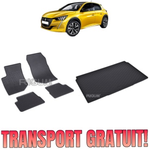 Set Covorase Auto Si Tavita Portbagaj PEUGEOT 208 II din 06.2019 - 2026, caroserie hatchback,