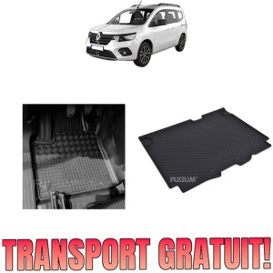 Set Covorase Auto Si Tavita Portbagaj RENAULT KANGOO III din 06.2021 - 2026, caroserie van, 5 LOCURI