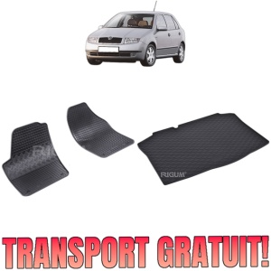 Set Covorase Auto Si Tavita Portbagaj SKODA FABIA I din 2000 - 2007, caroserie hatchback 2 locuri,