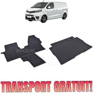 Set Covorase Auto Si Tavita Portbagaj TOYOTA PROACE II din 01.2016 - 2026, caroserie van 2 locuri, AMPATAMENT L2