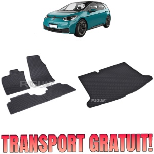 Set Covorase Auto Si Tavita Portbagaj VOLKSWAGEN ID .3 din 11.2019 - 2026, caroserie hatchback, FARA PODEA REGLABILA PE INALTIME
