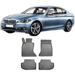 Set covorase BMW SERIA 5 F10, din 2013 - 01.2017, covorase tavita, caroserie SEDAN FACELIFT, CU X-DRIVE, compatibile cu autoturismul BMW SERIA 5 F10, ARISTAR - Img 2