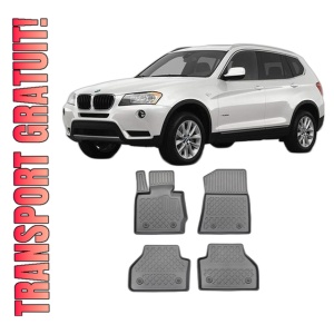 Set covorase BMW X3 F25, din 11.2010 - 10.2017, covorase tavita, caroserie SUV, compatibile cu autoturismul BMW X3 F25, ARISTAR