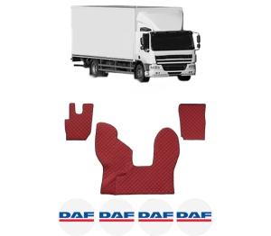 Set covorase Camion Tir DAF CF din 2013-2019, Auto, 4x Stickere auto cu DAF