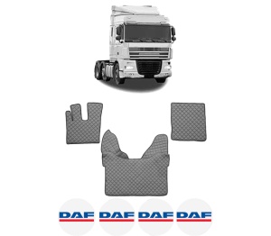 Set covorase Camion Tir DAF XF 105 din 2005-2013, Auto, 4x Stickere auto cu DAF