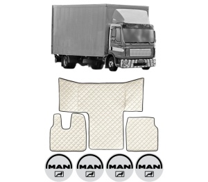 Set covorase Camion Tir MAN TGL I din 2004-2022, Auto, 4x Stickere auto cu MAN