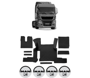 Set covorase Camion Tir MAN TGX I din 2006-2021, Auto, 4x Stickere auto cu MAN