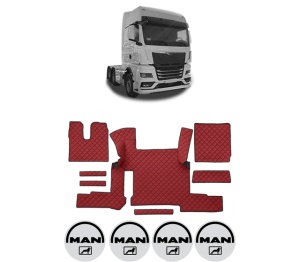 Set covorase Camion Tir MAN TGX II din 2020, Auto, 4x Stickere auto cu MAN