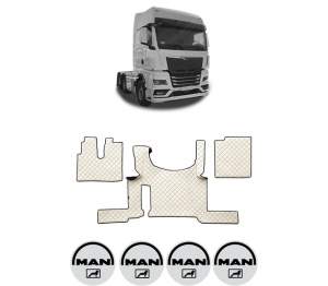 Set covorase Camion Tir MAN TGX II din 2020, Auto, 4x Stickere auto cu MAN