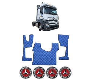 Set covorase Camion Tir MERCEDES-BENZ ACTROS MP4 / MP5 din 2011-2024, Auto, 4x Stickere auto cu MERCEDES-BENZ