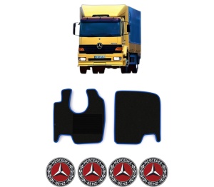 Set covorase Camion Tir MERCEDES-BENZ ATEGO din 1998-2004, Auto, 4x Stickere auto cu MERCEDES-BENZ