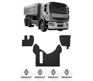 Set covorase Camion Tir RENAULT TRUCKS PREMIUM 2 din 2005-2009, Auto, 4x Stickere auto cu RENAULT TRUCKS