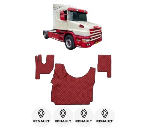 Set covorase Camion Tir RENAULT TRUCKS T din 2004-2023, Auto, 4x Stickere auto cu RENAULT TRUCKS