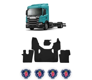 Set covorase Camion Tir SCANIA G II din 2017-2023, Auto, 4x Stickere auto cu SCANIA