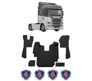 Set covorase Camion Tir SCANIA R I din 2004-2019, Auto, 4x Stickere auto cu SCANIA