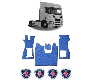 Set covorase Camion Tir SCANIA R II din 2016-2024, Auto, 4x Stickere auto cu SCANIA