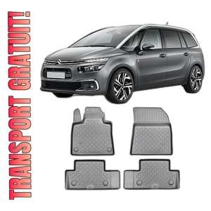 Set covorase CITROEN C4 Grand SPACETOURER, din 09.2013 - Prezent, covorase tavita, caroserie VAN AL 3-LEA rand exclus, compatibile cu autoturismul CITROEN C4 GRAND SPACETOURER, ARISTAR