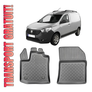 Set covorase DACIA DOKKER, din 11.2012 - 09.2021, covorase tavita, caroserie VAN 2-5 LOCURI, rand 1, compatibile cu autoturismul DACIA DOKKER, ARISTAR