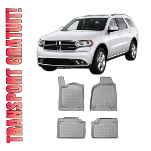 Set covorase DODGE DURANGO 3 WK2 FACELIFT 1, din 2014 - 2020, covorase tavita, caroserie SUV 7 LOCURI, fara rand 3, compatibile cu autoturismul DODGE DURANGO 3 WK2 FACELIFT 1, ARISTAR
