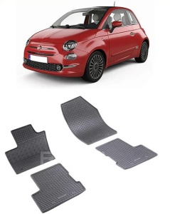 Set covorase Fiat 500X SUV 01.2015 - prezent si 4 stickere rotunde Fiat accesorii pentru autoturismul tau - masina v4827