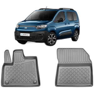 Set covorase FIAT DOBLO E- ELECTRIC, din 07.2022 - Prezent, covorase tavita, caroserie VAN 2-3 LOCURI, ampatament scurt si lung, compatibile cu autoturismul FIAT DOBLO E- ELECTRIC, ARISTAR - Img 2