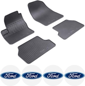 Set covorase Ford Focus Hatchback 2004 - 02.2011 si 4 stickere rotunde Ford accesorii pentru autoturismul tau - masina v4800