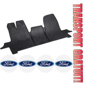 Set covorase Ford Tourneo Custom Van 01.2013 - prezent si 4 stickere rotunde Ford