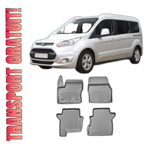 Set covorase FORD TOURNEO Grand CONNECT II, din 01.2014 - 04.2022, covorase tavita, caroserie VAN 5-7 LOCURI, fara rand 3, compatibile cu autoturismul FORD TOURNEO GRAND CONNECT II, ARISTAR