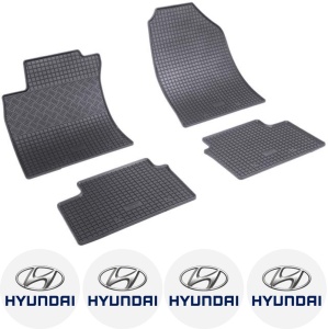 Set covorase Hyundai i30 III Coupe 02.2017 - prezent si 4 stickere rotunde Hyundai accesorii pentru autoturismul tau - masina v4712