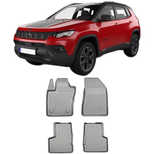 Set covorase JEEP COMPASS PLUG-IN HYBRID, din 2021 - Prezent, covorase tavita, caroserie SUV, compatibile cu autoturismul JEEP COMPASS PLUG-IN HYBRID, ARISTAR - Img 2