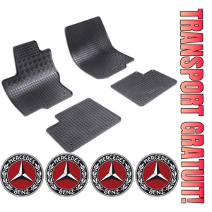 Set covorase Mercedes GL X166 SUV 11.2012 - 2015 si 4 stickere rotunde Mercedes