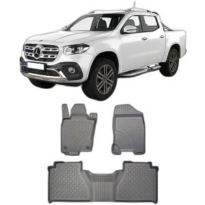 Set covorase MERCEDES X-CLASS CLASA X, din 01.2016 - Prezent, covorase tavita, caroserie PICK-UP fara STINGATORUL FIXAT LA PASAGERUL DIN DREAPTA, compatibile cu autoturismul MERCEDES X-CLASS CLASA X, ARISTAR - Img 2